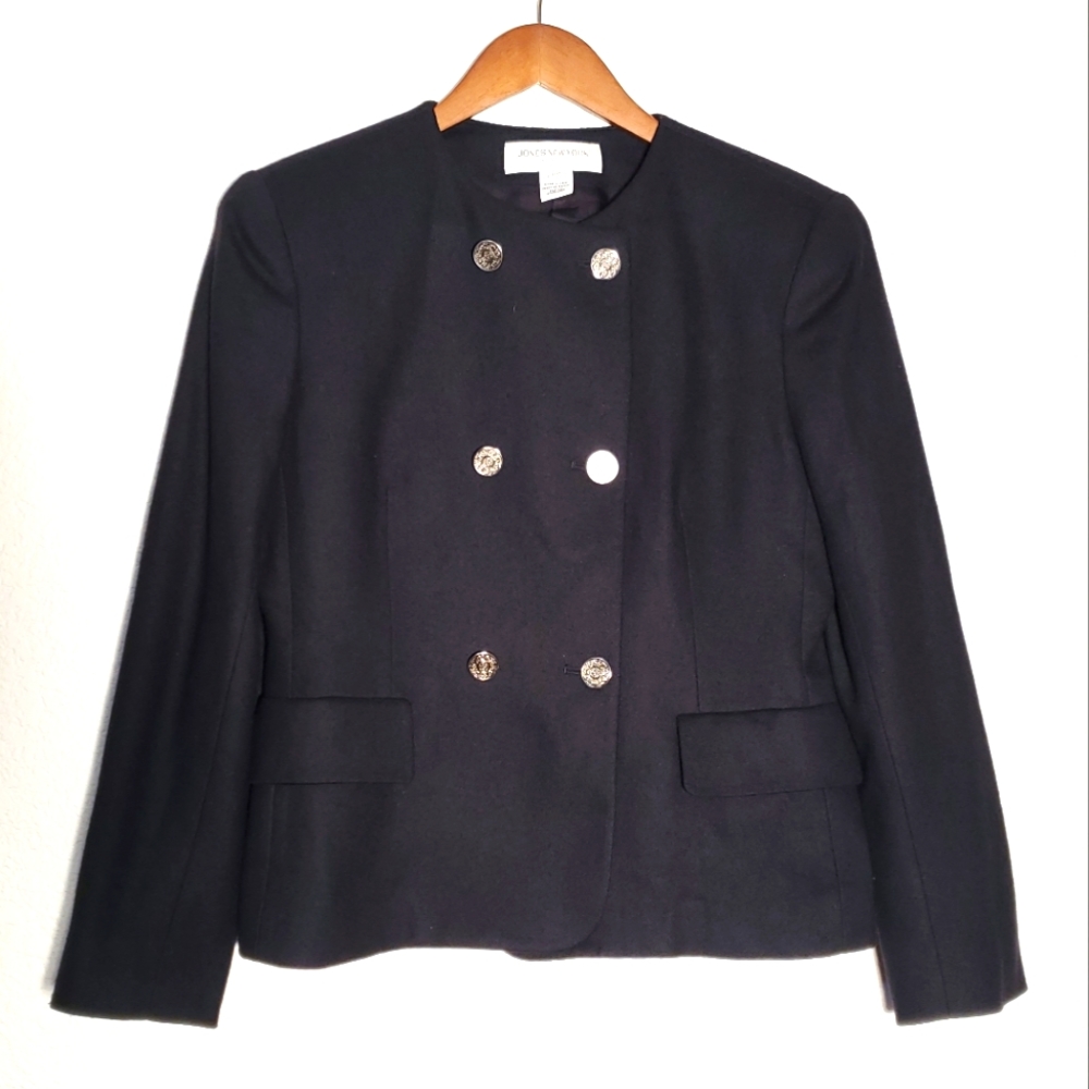 Women's Jones New York 100% Wool Double Breasted Blazer
